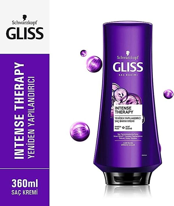 8. Gliss Schwarzkopf Intense Therapy Yeniden Yapılandırıcı Şampuan ve Saç Kremi