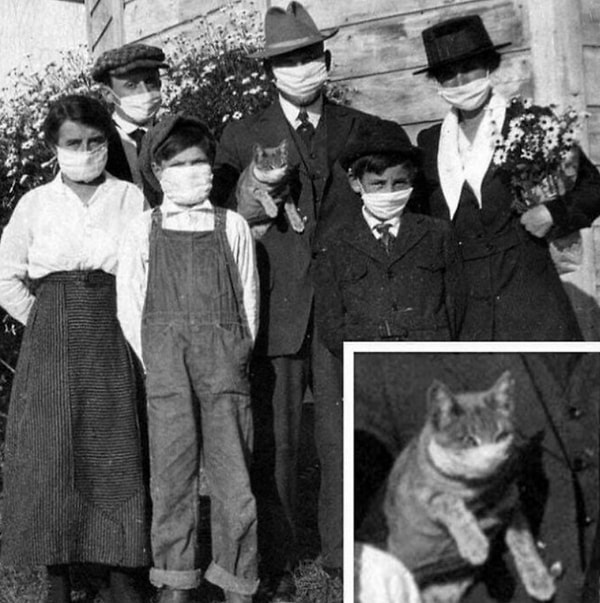 16. Семейный портрет во время испанского гриппа, 1918