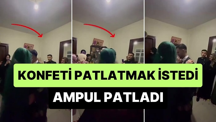 Evde Düzenlenen Nişan Töreni Sırasında Konfeti Patlatan Genç Ampulü Patlattı