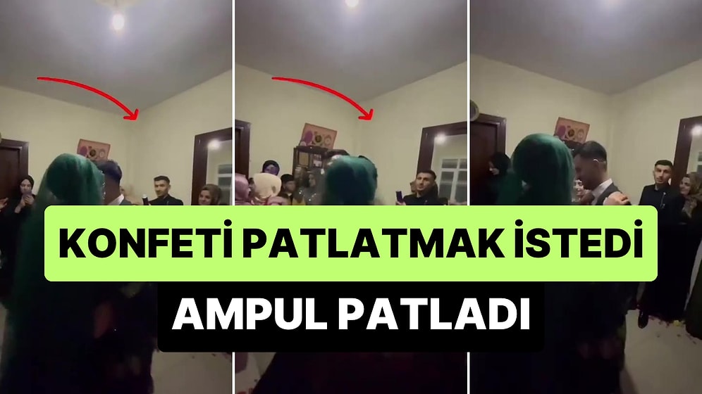 Evde Düzenlenen Nişan Töreni Sırasında Konfeti Patlatan Genç Ampulü Patlattı