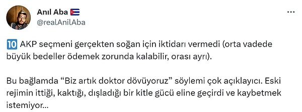 "Hayır, iktidarımızı sürdürmek için yine sosyalist partiye verirdik. Son kertede sandık siyaseti talepleri olan grupları sahiplenme matematiğidir."