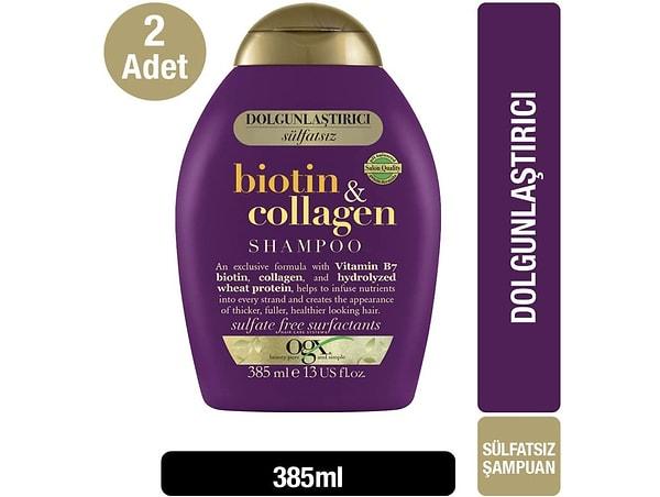 OGX Biotin Kolajen Sülfatsız Şampuan 385 ml x2