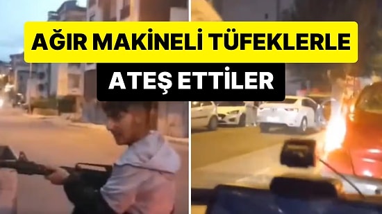 Seçim Gecesi Kutlama Yapanların Ağır Makineli Tüfeklerle Havaya Ateş Ettikleri Görüntüler Ortaya Çıktı