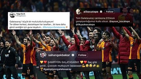 Galatasaray'ın Süper Lig Şampiyonluğunun Ardından Haklı Gururunu Paylaşan Ünlü İsimler!