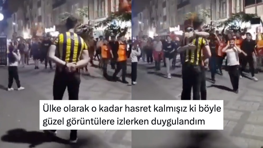 Fenerbahçeli Üzgün Bir Taraftara Sarılan Galatasaraylılar Gününüzü Güzelleştirecek