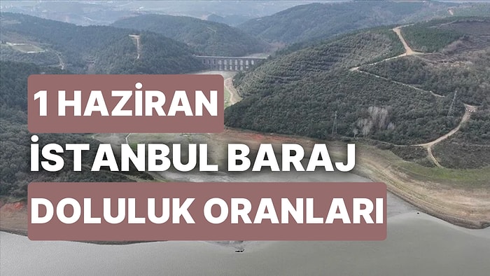 1 Haziran Perşembe İstanbul Baraj Doluluk Oranlarında Son Durum: İstanbul’da Barajların Yüzde Kaçı Dolu?