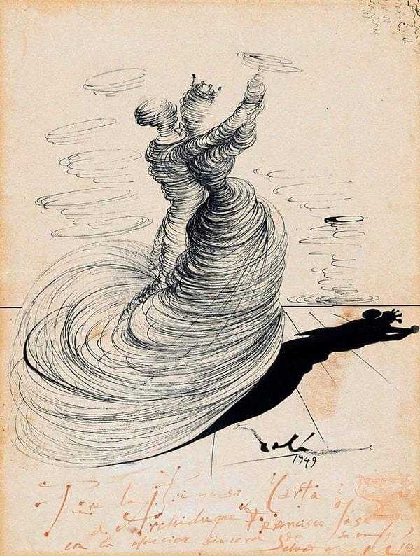 9. Two Dancers, Salvador Dalí (1949)