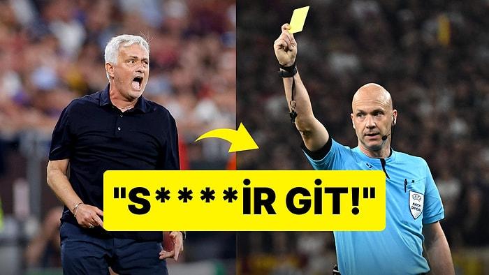 Sözlü Taciz! Roma Teknik Direktörü Mourinho Maç Sonunda Hakem Anthony Taylor'a Çok Sert Çıktı