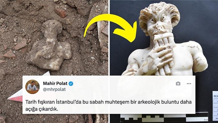 Her Köşesi Tarih Dolu İstanbul'daki Polieuktos Kazılarında 1700 Yıllık Pan Heykeli Keşfedildi!
