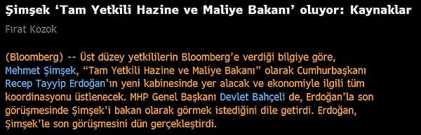 Mehmet Şimşek'in "Cumhurbaşkanı yardımcısı mı?", "Hazine ve Maliye ayrıldıktan sonra bakanı mı?" olacağı soruları "tam yetkili Hazine ve Maliye Bakanı" söylemiyle cevaplansa da artık yeni sorularımız vardı.