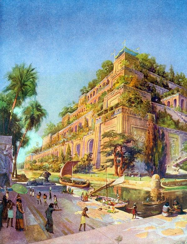 Babil Kralı II. Nebukadnezar'ın mimari yeteneklerinin yanı sıra, su da Babil için önemli bir rol oynuyordu.