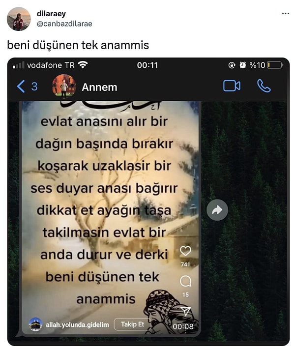 8. Anneler, annelerimiz ve göndermeli WhatsApp durumları...