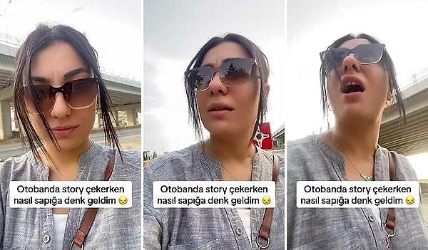 10- Yol kenarında dolmuş beklerken selfie yapan kadın, yanına gelen kişini kendisini 'çalışıyor' zannettiği için ahlaksız teklif yaptığını belirttiği anlar gündeme yerleşti.