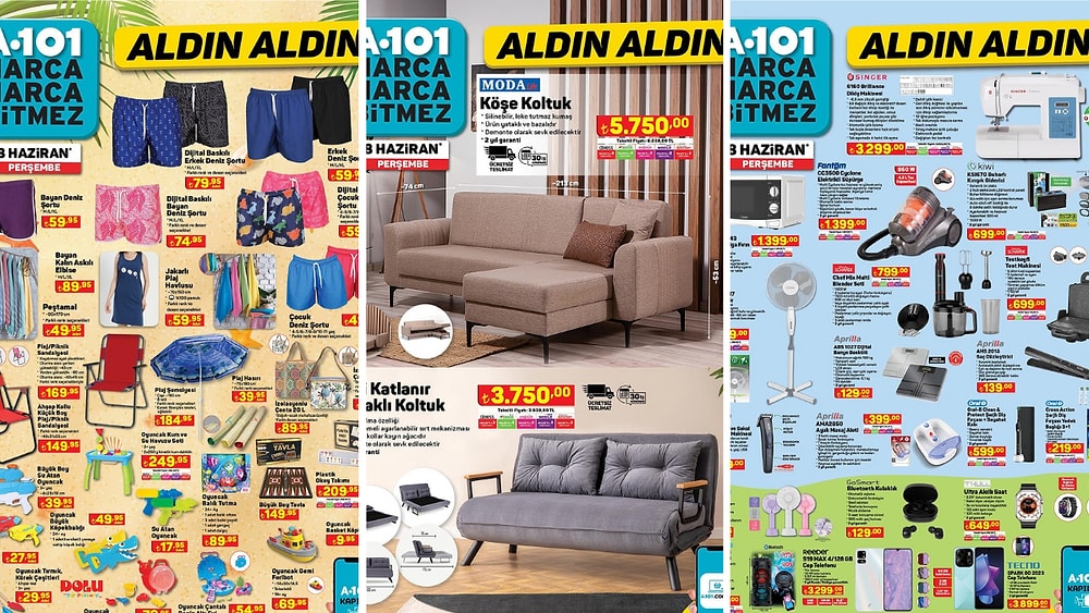 A101'e Plaj Ürünleri Geliyor! 8 Haziran 2023 A101 Aldın Aldın Kataloğu