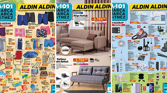 A101'e Plaj Ürünleri Geliyor! 8 Haziran 2023 A101 Aldın Aldın Kataloğu
