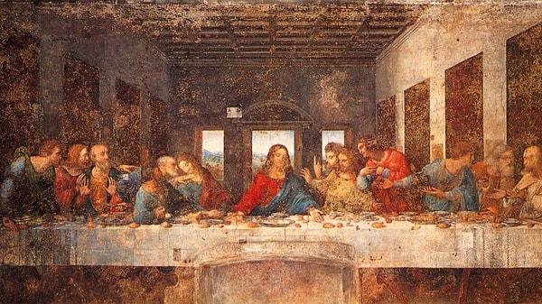 10. Resimdeki işaretlere ve kehanete göre da Vinci, Son Akşam Yemeği eserinde şunun haberini veriyor;