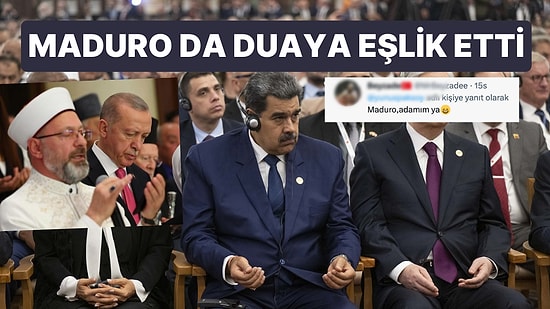 Maduro'nun Ali Erbaş'ın Duasına Eşlik Etmesi Sosyal Medyada Gündem Oldu