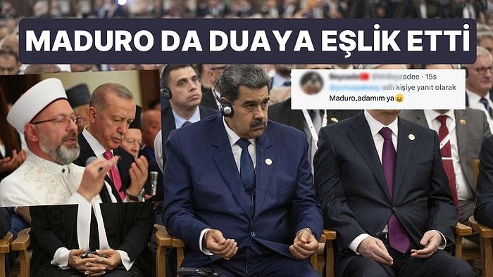 Maduro'nun Ali Erbaş'ın Duasına Eşlik Etmesi Sosyal Medyada Gündem Oldu