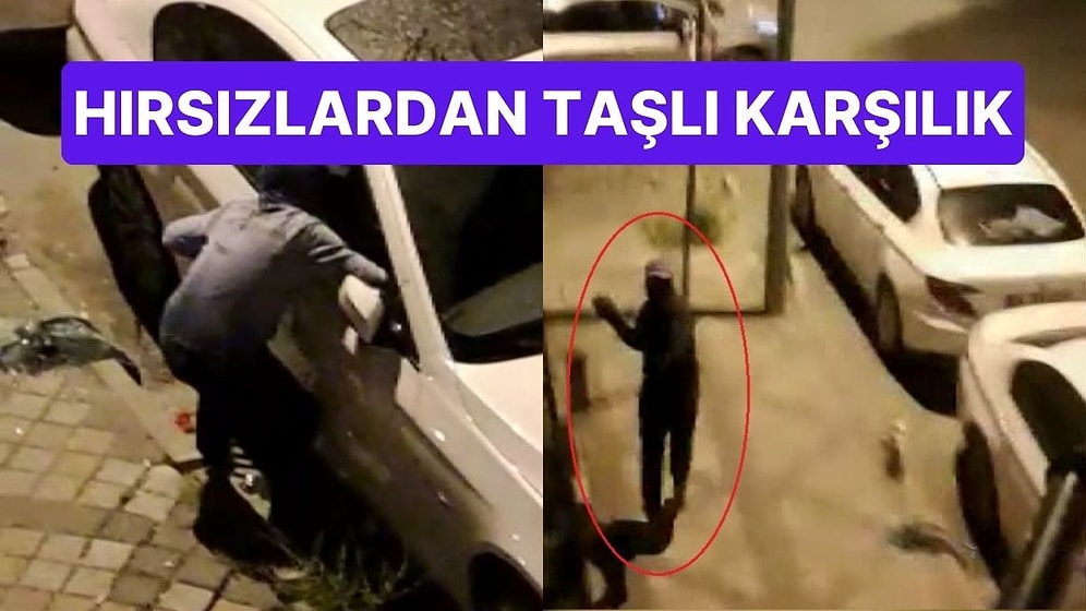 Otomobile Giren Hırsızlara Patates Fırlattı: Hırsızlar Taşla Karşılık Verdi
