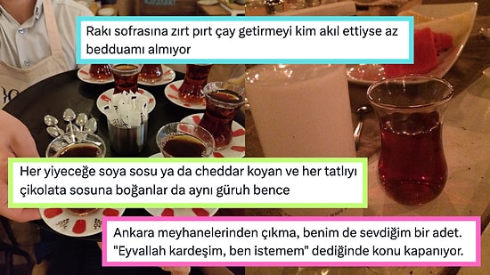 Cevabı Siz Verin: Rakı Sofrasında Sürekli Çay İkram Edilmesi Sosyal Medyada Yeni Bir Tartışma Yarattı!