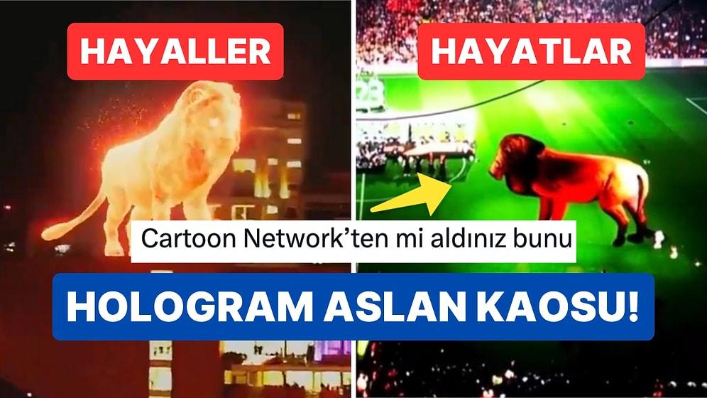 Galatasaray'ın Şampiyonluk Kutlamasında Ekranlara Yansıyan "Hologram Aslan" Fena Halde Dillere Düştü