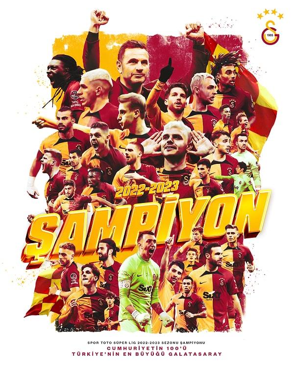 Galatasaray is celebrating its 23rd championship!