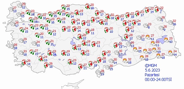 5 Haziran Pazartesi Hava Nasıl Olacak?