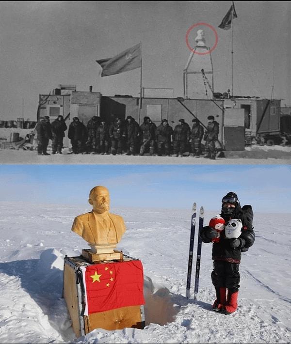 1. Antarktika'daki Sovyet araştırma istasyonu, inşa edildikten 65 yıl sonra neredeyse tamamen karla kaplı!