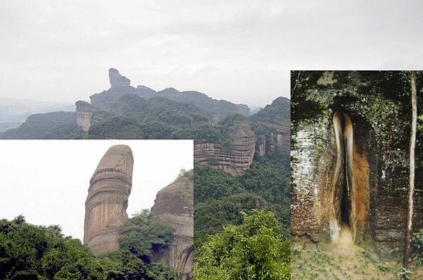 7. Danxia Dağı'nın benzersiz jeolojik oluşumları 👇