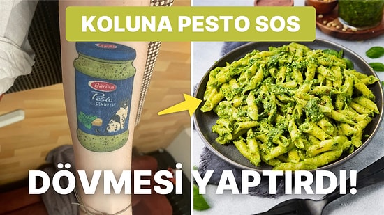 Koluna Hazır Pesto Sosu Dövmesi Yaptıran Twitter Kullanıcısı Sosyal Medyanın Diline Düştü!