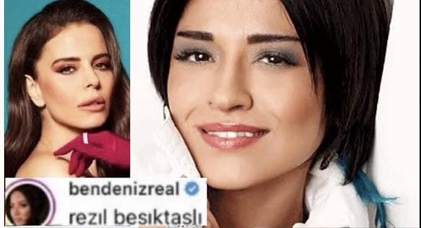 Bendeniz, Simge ve İcardi'nin şampiyonluk kutlamalarının yer aldığı bir Instagram gönderisine "Rezil Beşiktaşlı" şeklinde yorum yaptı.