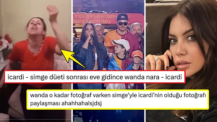 "Icardi'nin Simge Sağın ile Kutlamalara Katılması Wanda Nara'yı Çatlatmıştır" Diyen Goygoycuların Paylaşımları