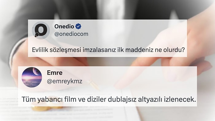 İmzalayacakları Evlilik Sözleşmesinin İlk Maddelerini Yazarak Hukuk Dersi Veren Takipçilerimiz