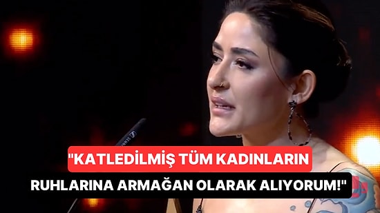 PowerTürk Müzik Ödülleri'ne Melek Mosso'nun Ödül Konuşması Damga Vurdu!