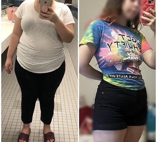 15. "3 yılda 40 kilo verdim. Ortaokuldan beri bu kadar zayıf olmamıştım!"