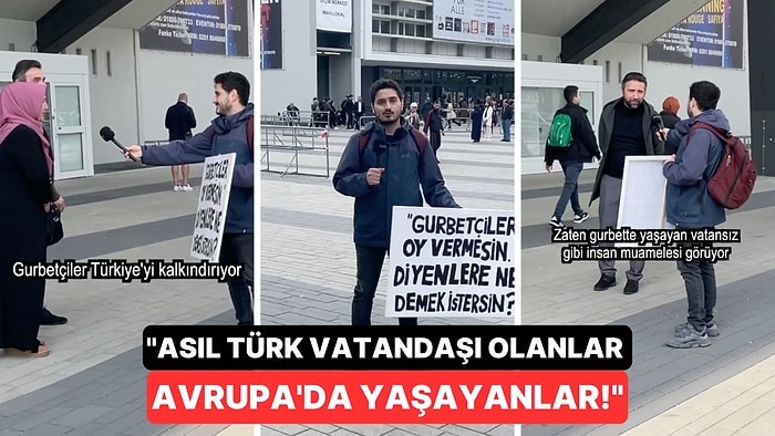 Vatandaşların "Gurbetçiler Oy Vermesin Diyenlere Ne Demek İstersiniz?" Sorusuna Verdiği Cevaplar Gündem Oldu