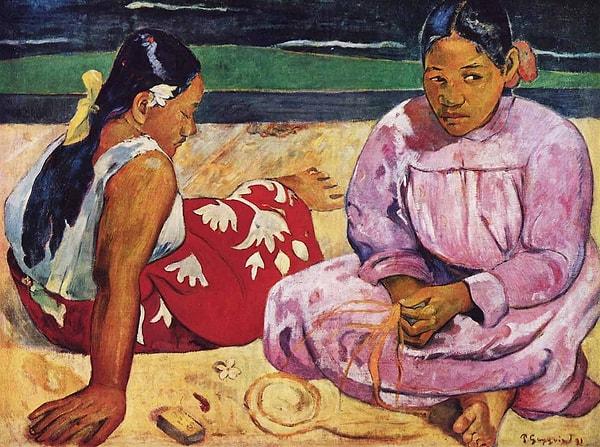 Bu dönemde yaptığı ünlü eserlerden biri de 1891’de yaptığı "Tahitili Kadınlar Plajda" eseridir.