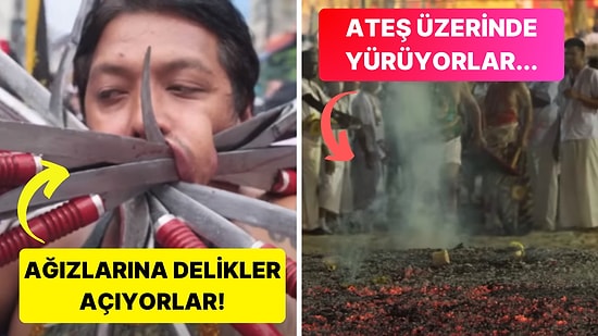 Her Yıl Milyonlarca İnsanı Dehşete Düşüren Tayland'ın En Büyük Vejetaryen Festivali!