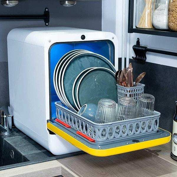 Bob Tezgahüstü Su Bağlantısı Gerektirmeyen Mini Bulaşık Makinesi