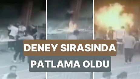 İstanbul'da Bir Okulda Deney Yapıldığı Esnada Patlama Yaşanınca Öğrenciler Panikle Kaçıştı