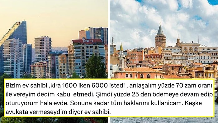 Ev Sahipleri ve Kiracılarıyla Davalarını Paylaşarak Emlak Sektörünün Kaosa Döndüğünü Gösteren Kişiler