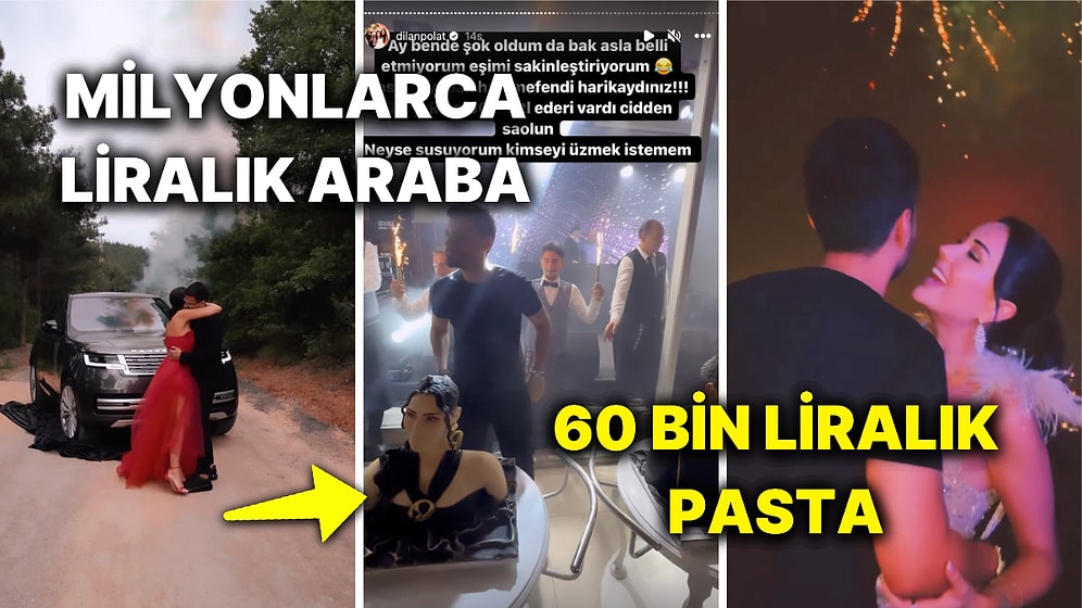Lüks Hayatını Gözümüze Sokan Dilan Polat, Eşine Yaptırdığı Binlerce Liralık Pastayı Beğenmeyince Olanlar Oldu