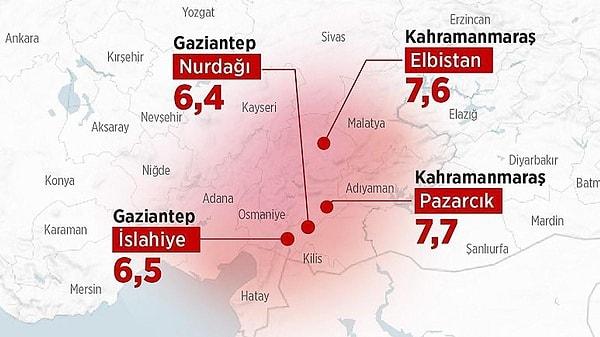 6 Şubat 2023'de merkez üssü Kahramanmaraş olan 7.7 büyüklüğündeki deprem, tüm Türkiye'yi derinden sarsmıştı.