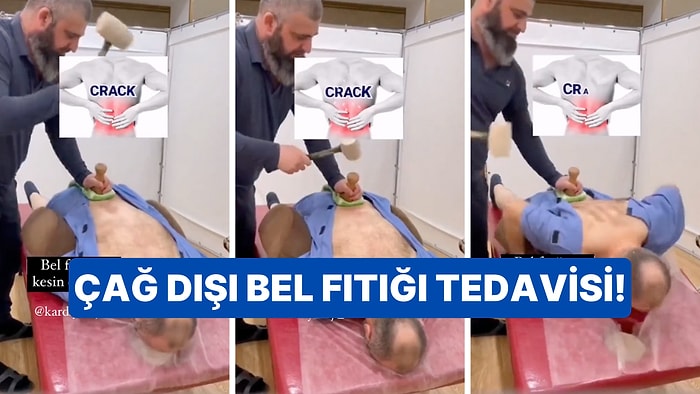 Kesin Çözüm Olduğu Söylenen Bel Fıtığı Tedavisini Deneyen Adamın Acı Çektiği Anlar Gündem Oldu