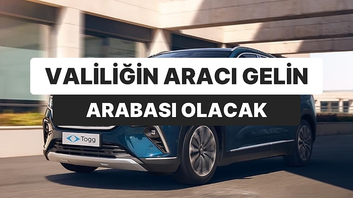 Valiliğin Togg Marka Aracı Dar Gelirliler İçin Gelin Arabası Olacak