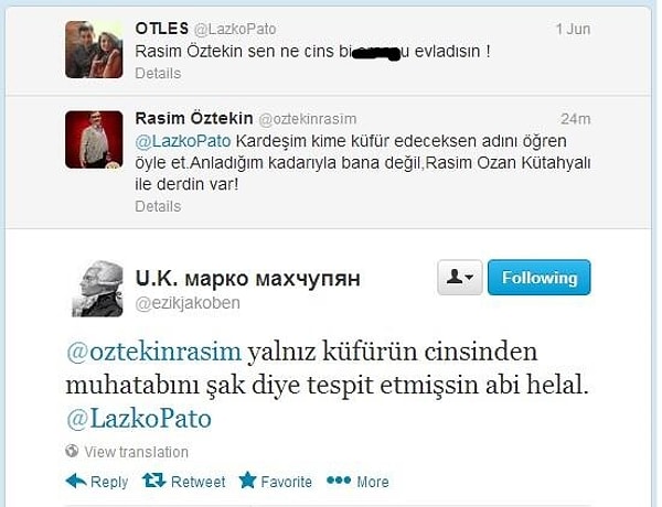 Rahmetli Rasim Öztekin, Rasim Ozan Kütahyalı ile karıştırıldığı tweet'i şu şekilde çözeli 10 yıl geçmiş.
