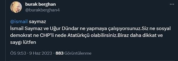 İsmail Saymaz'ın, Kemal Kılıçdaroğlu karşısındaki sorularından ve tavrından rahatsız olanlar da vardı 👇