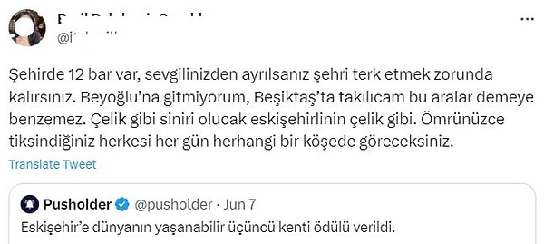 6. İstanbul da belli kişileri için o kadar da büyük değil aslında.