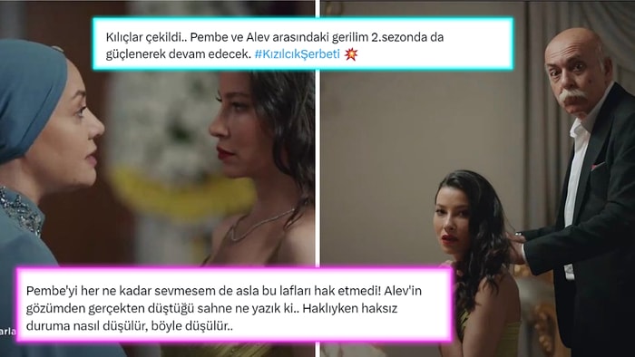 Kızılcık Şerbeti Sezon Finalinde Alev'in Pembe'ye 'Apo'yla Evlenirim' İtirafına Yorum Yağdı