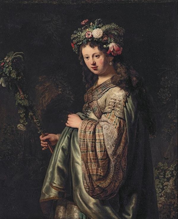 Rembrandt, 1634 yılında Saskia van Uylenburgh ile evlendi.